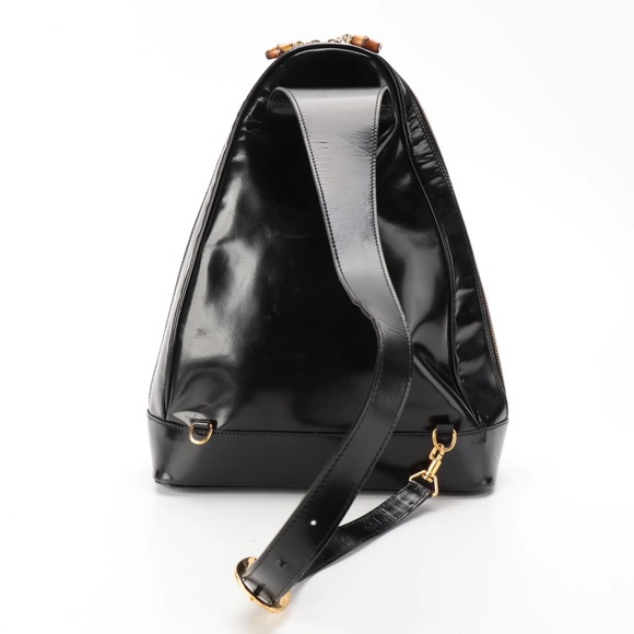 Vintage 2000s y2k Gucci backpack black leather - Picture 3 of 16